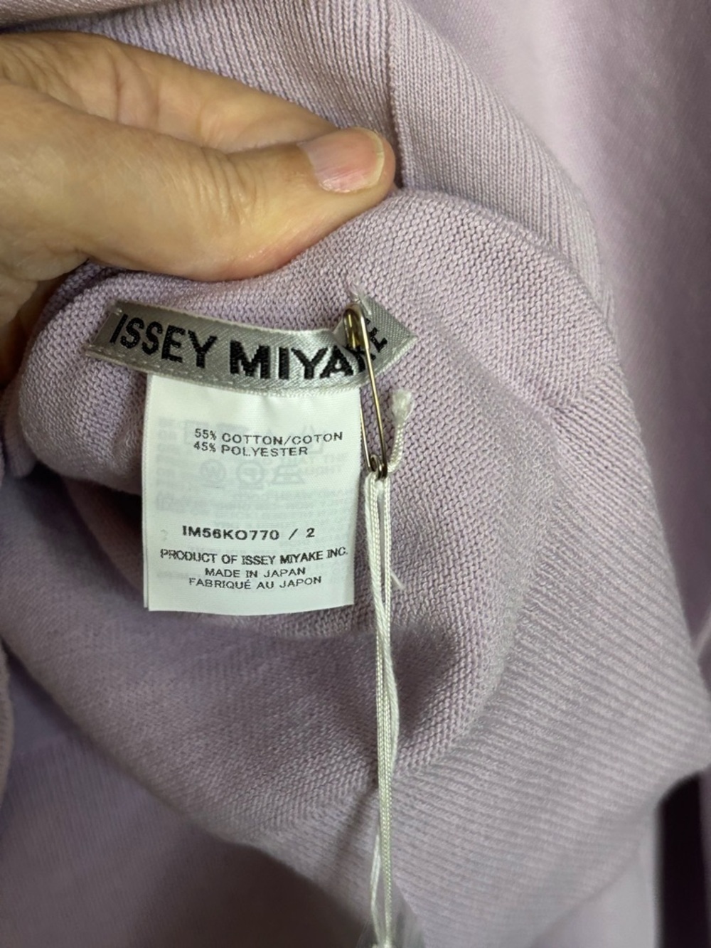 Issey Miyake Lavender Four Sleeve Button Cardigan size 6 - Picture 4 of 14